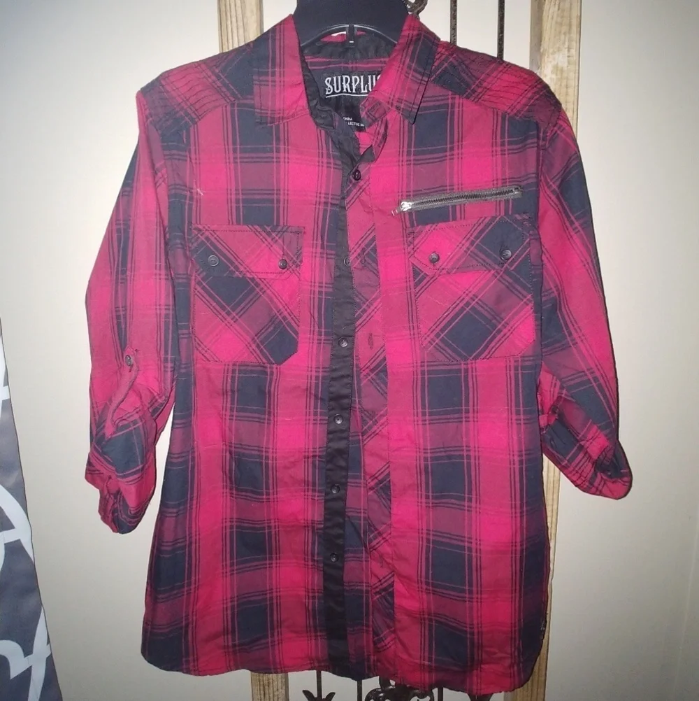 Plaid Button Up Shirt - Picture 1 of 2